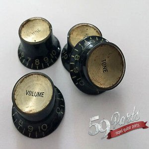 59PARTS / Gibson Top Hat Reflector Knobs/ノブ/ビンテージパーツ/全国一律送料無料