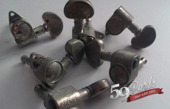 59 PARTS/AGED RELIC GROVER ROTOMATIC TUNERS FOR GIBSON HISTORIC LES PAUL  3L/3R/全国一律送料無料